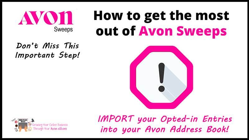 Avon Sweeps Important Steps